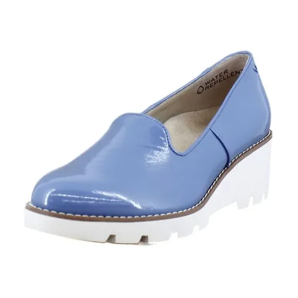 Vionic Willa Wedge Captains Blue Patent - Picture 3 of 8